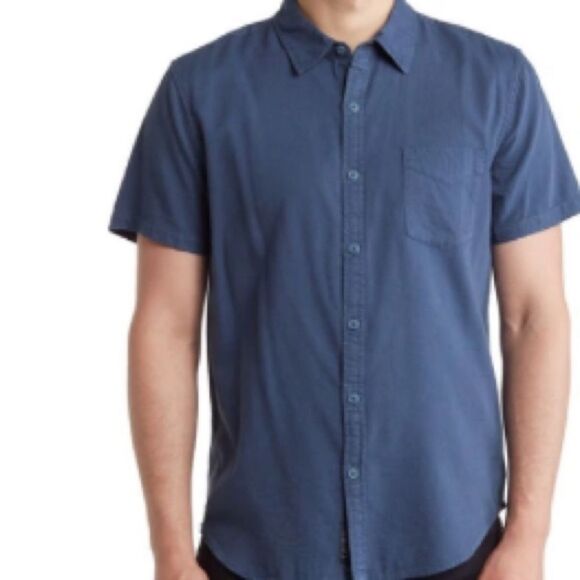 NWT Lucky, Brand men’s blue cotton, button-down shirt, size XXL - Picture 1 of 9